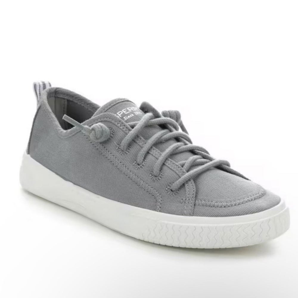 SPERRY Shorefront Boat Shoes Sneakers Gray Size 6.5